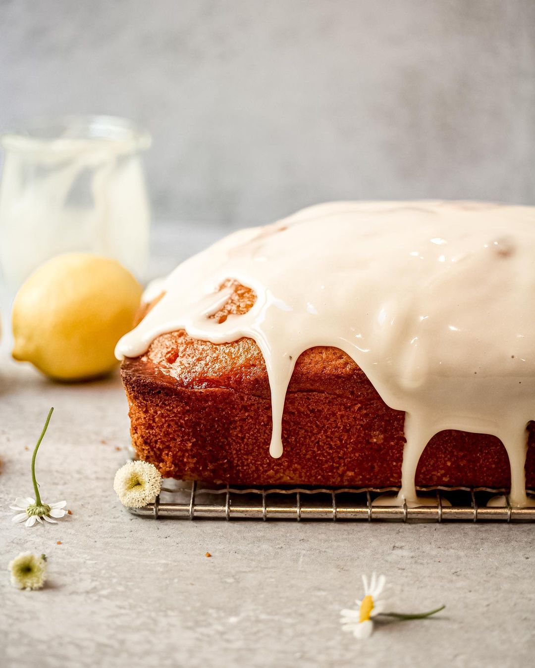 Dairy-Free Lemon Loaf with Syrup and Glaze