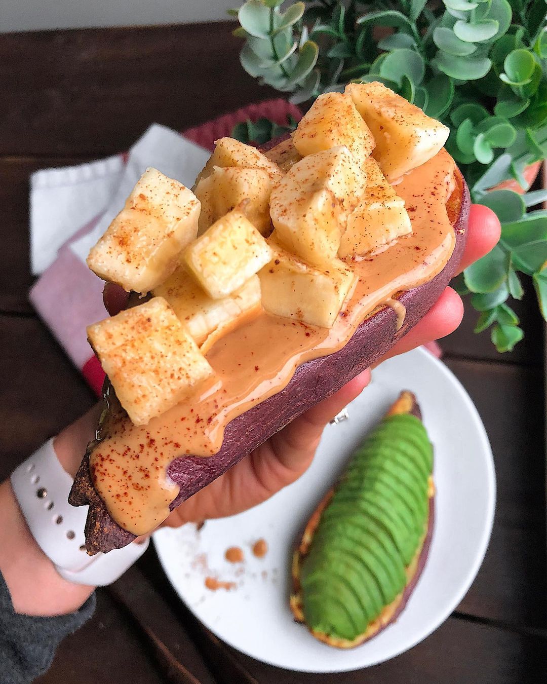 Sweet Potato Toast with Savory Toppings