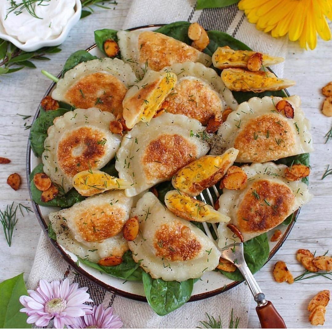 Crispy Pan-Fried Vegan Perogies