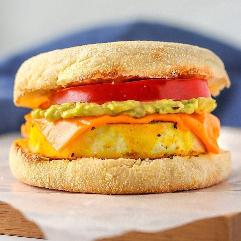 Vegan Tofu McMuffin Breakfast