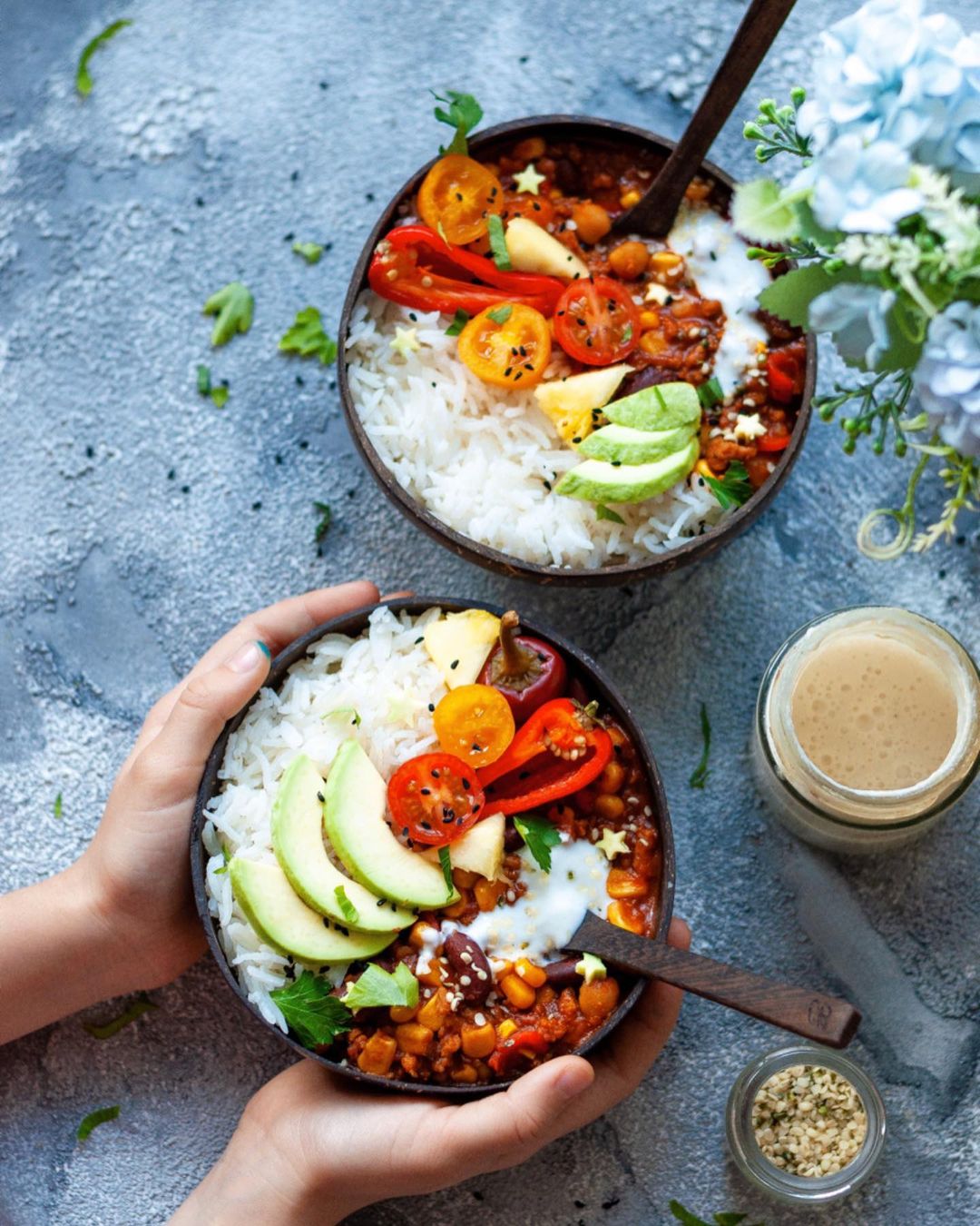 Vegan Lentil Chili Sin Carne with Pineapple