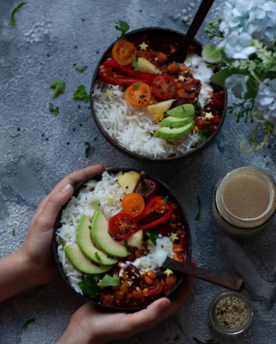 Vegan Lentil Chili Sin Carne with Pineapple