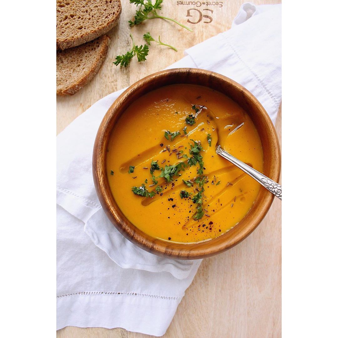 Curried Sweet Potato and Carrot Soup