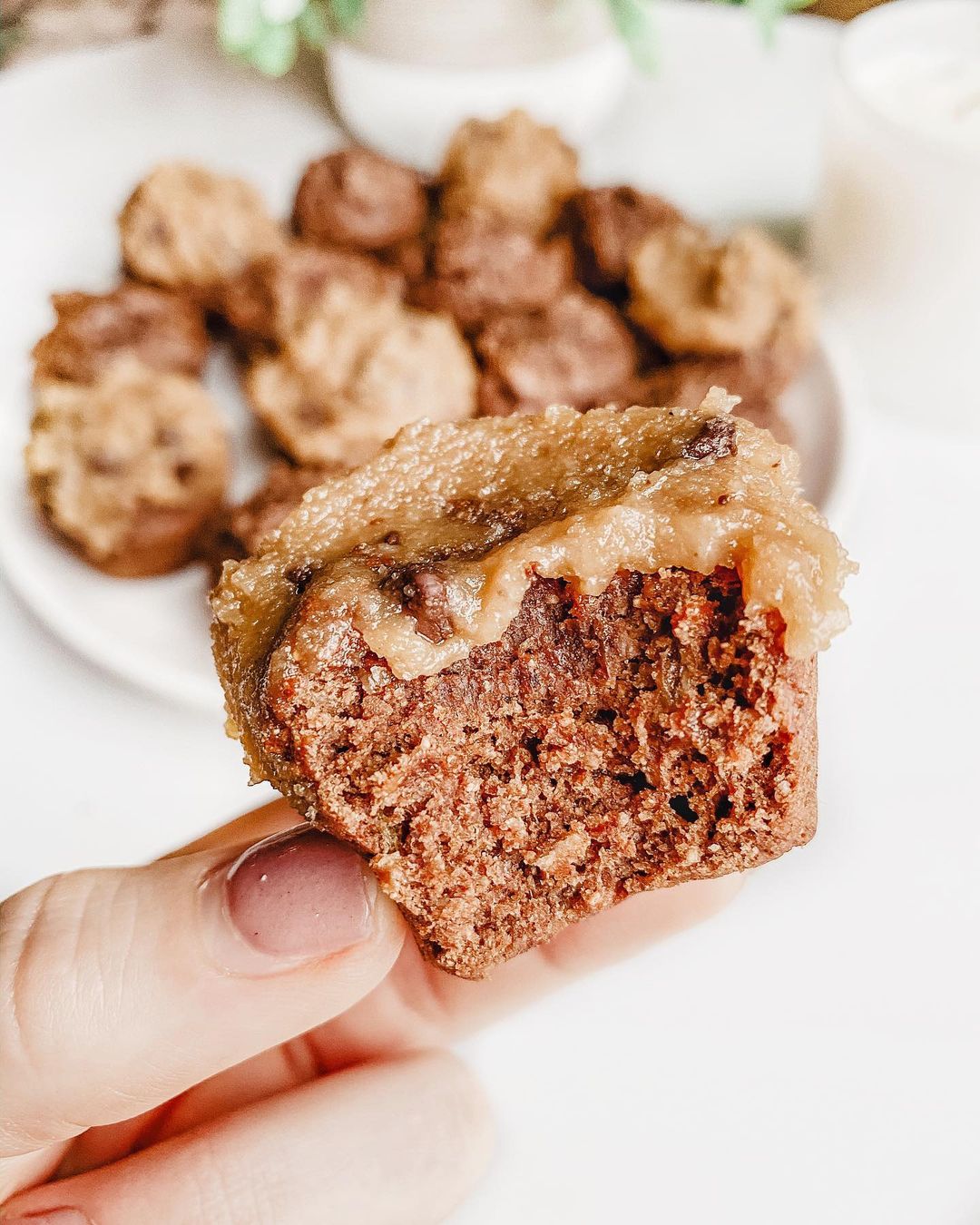 Mini Banana Brownie Bites