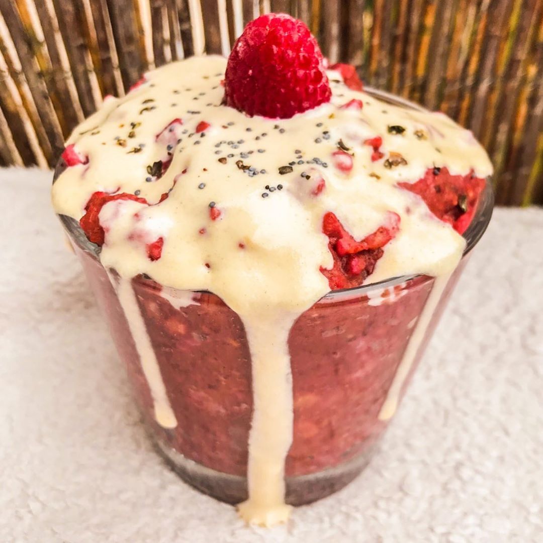 Raspberry and Beetroot Oatmeal
