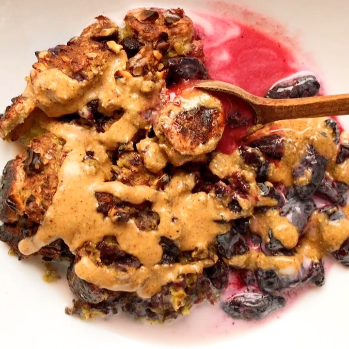 Blueberry Muffin Baked Oats Breakfast