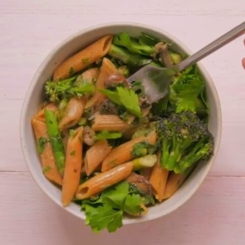 High Protein Pasta with Vegetables
