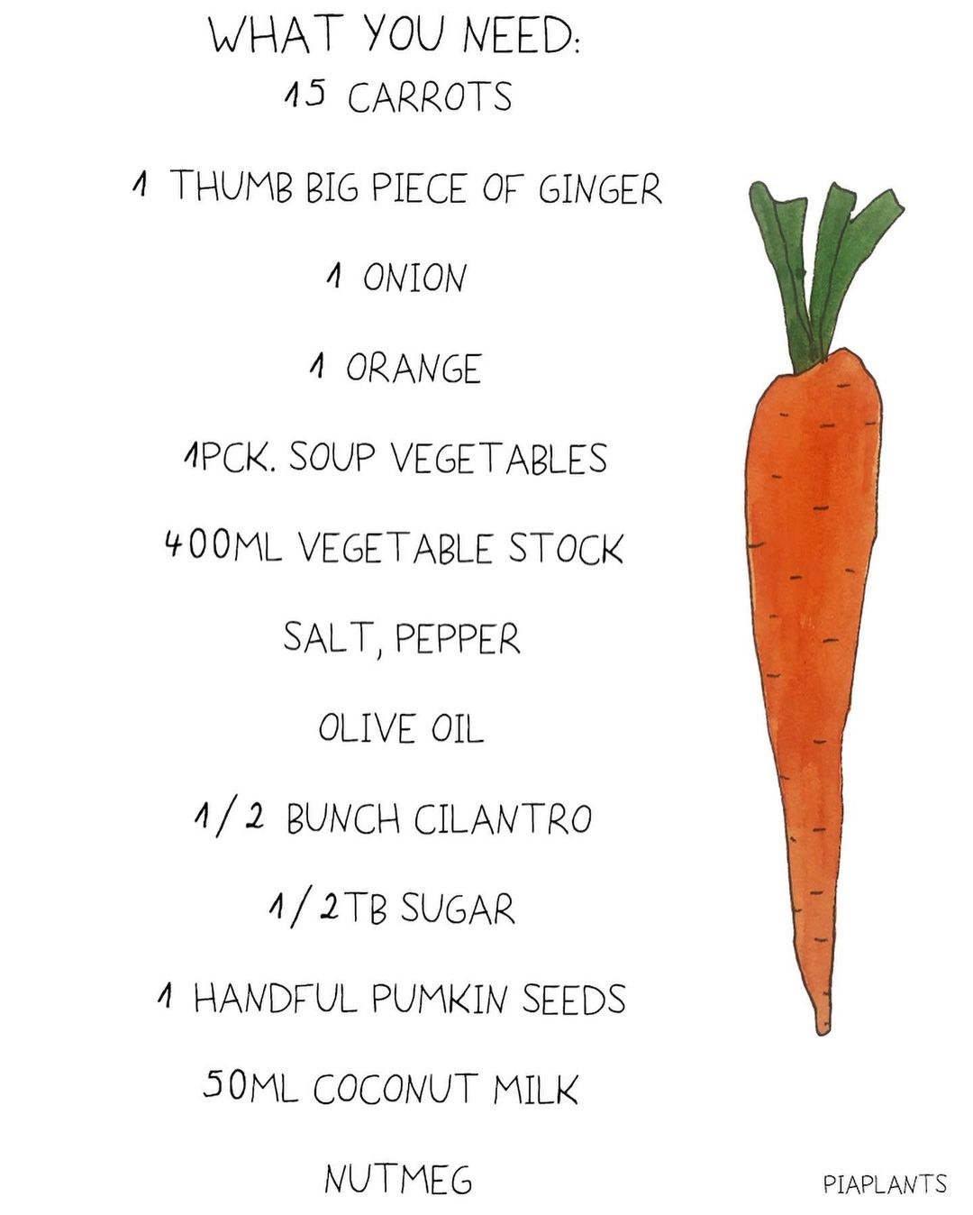carrot ginger soup