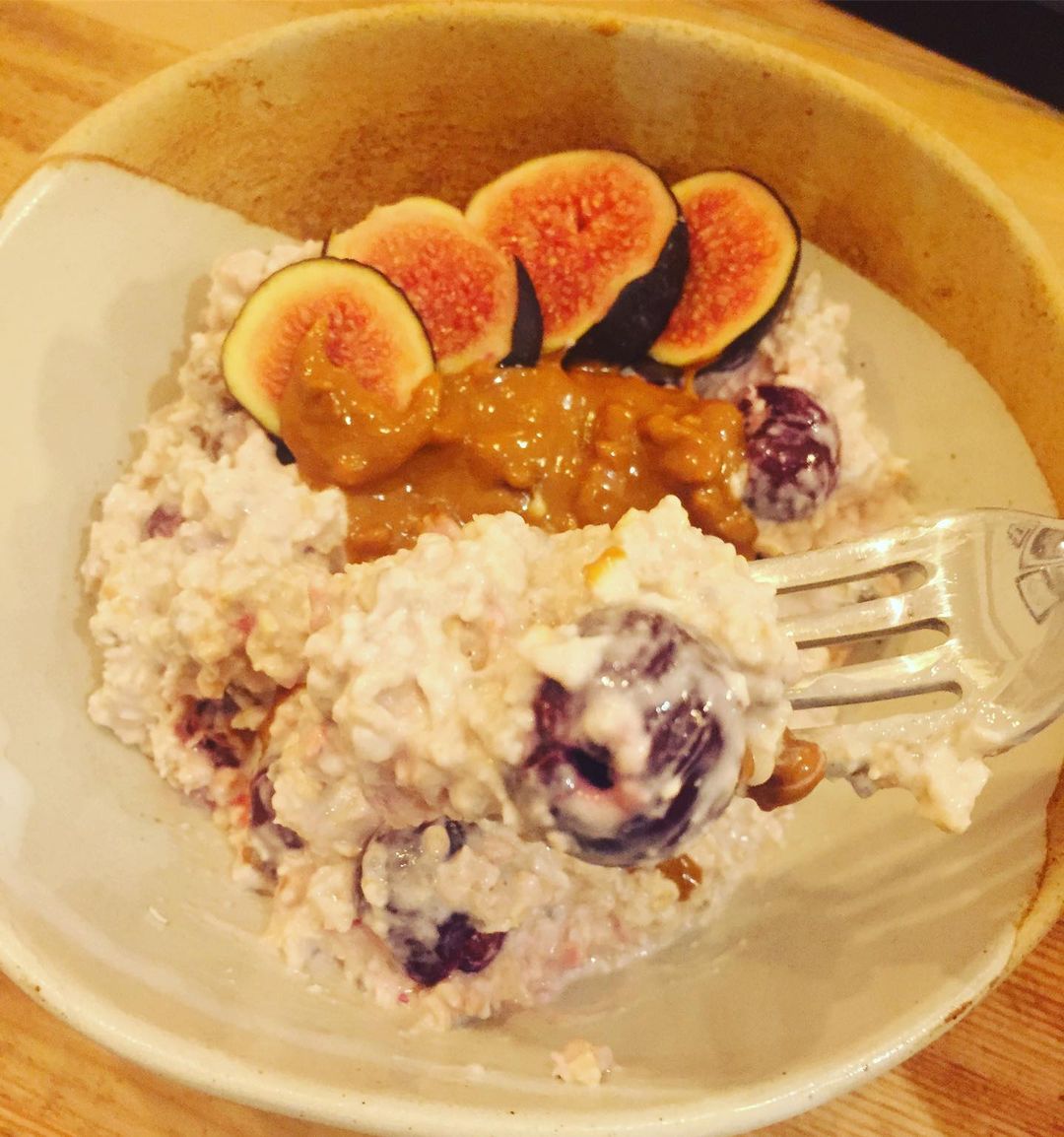 Overnight Cherry Bircher Muesli