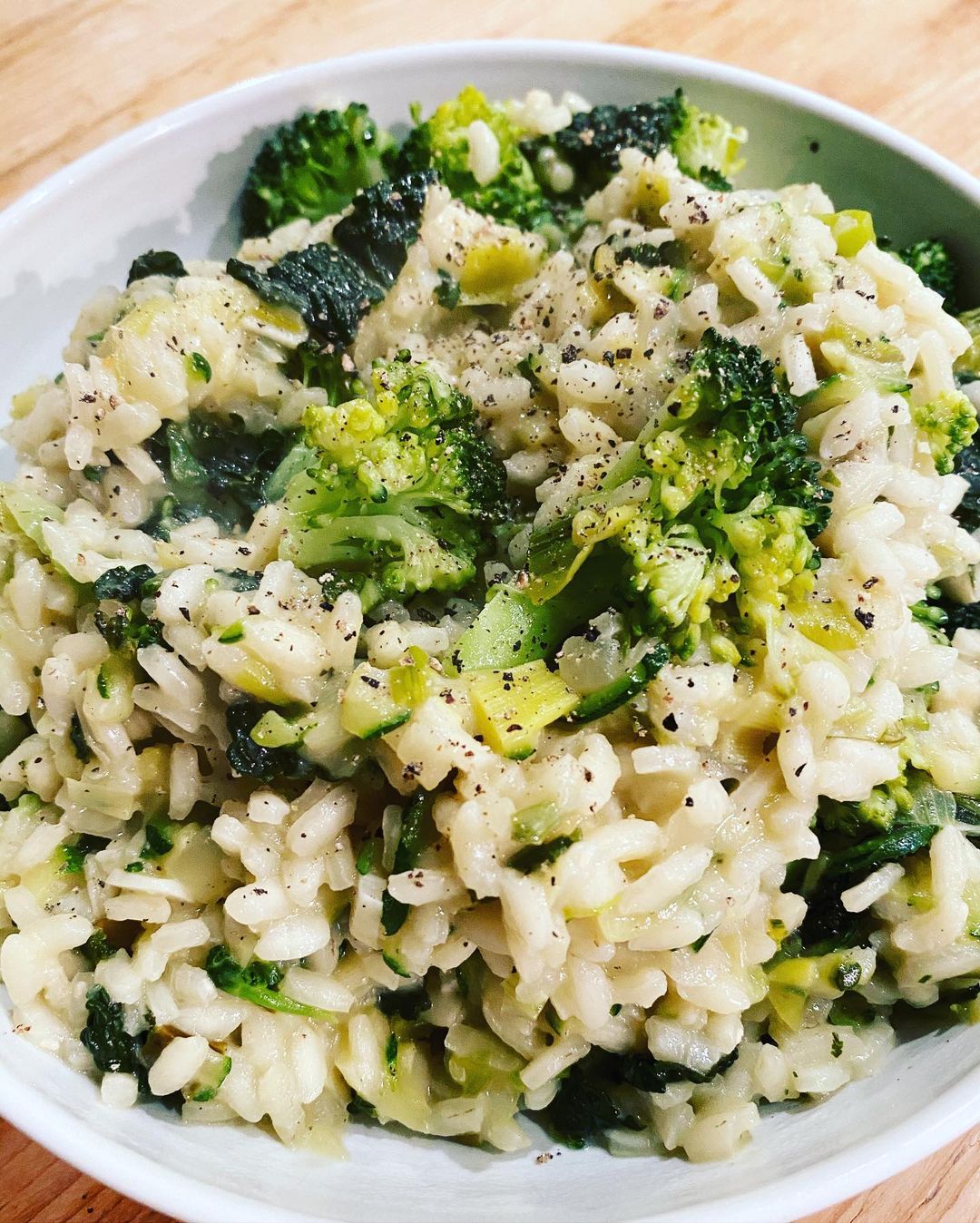 Creamy Cheesy Green Vegetable Risotto