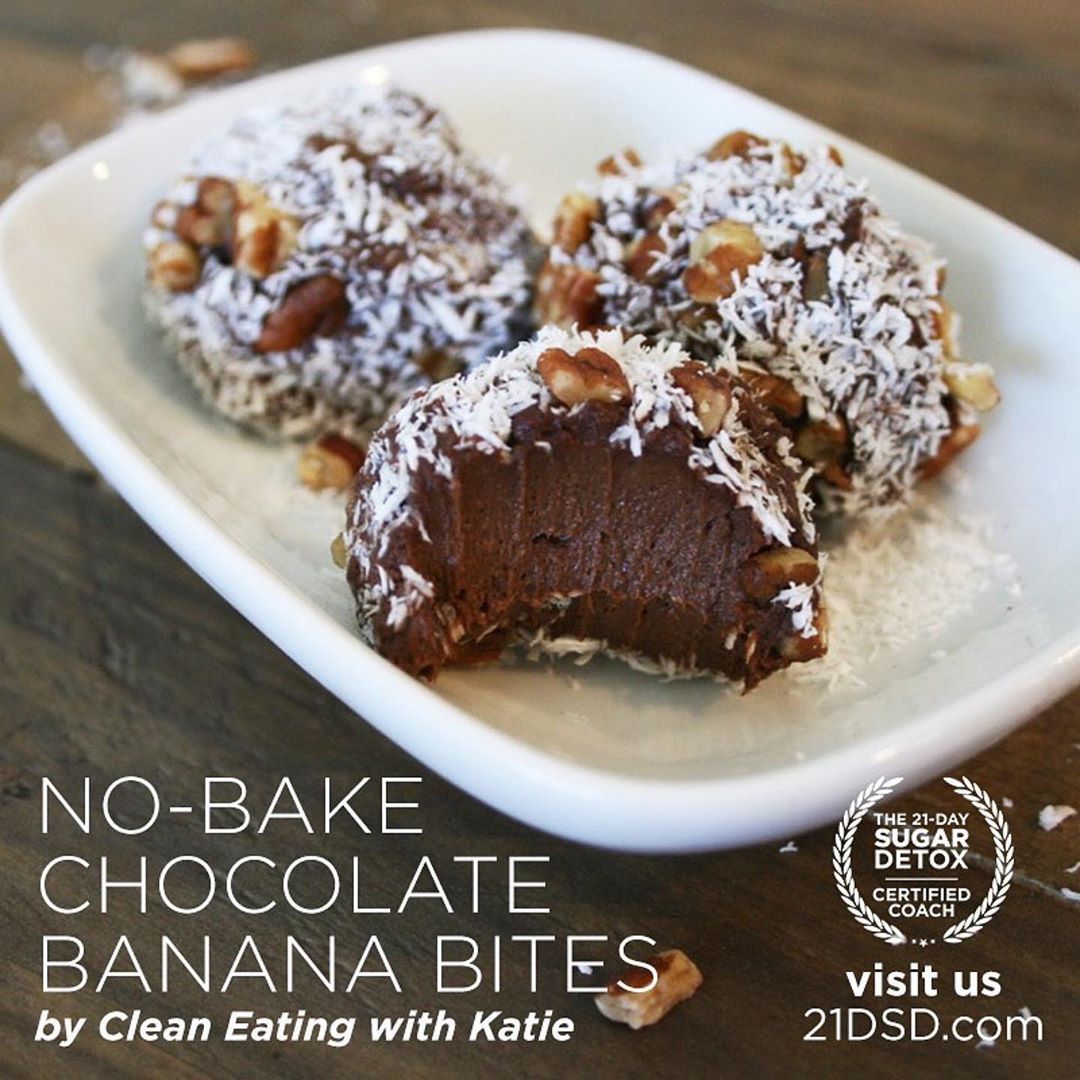 No Bake Chocolate Banana Bites