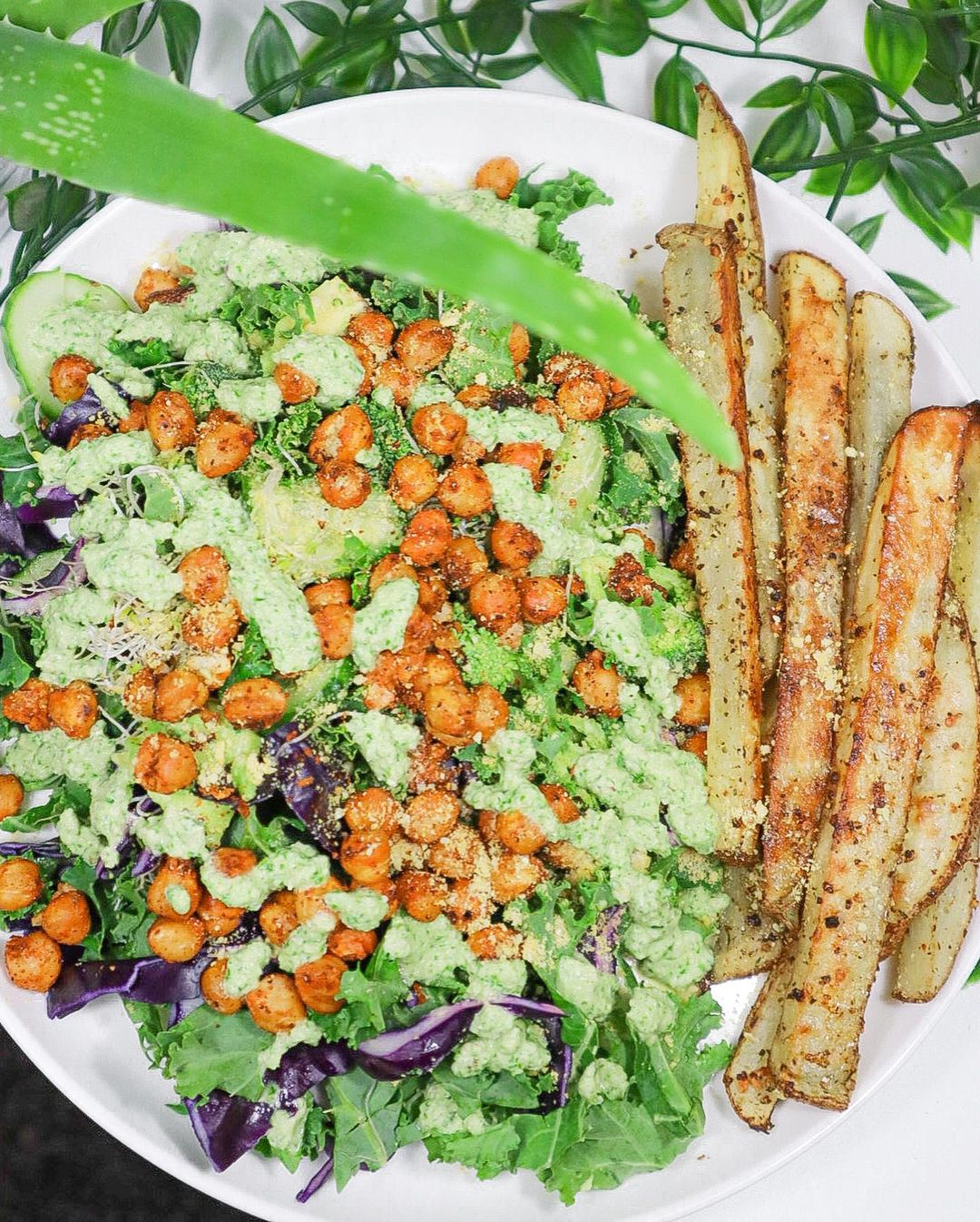 Homemade Fries W Loaded Salad
