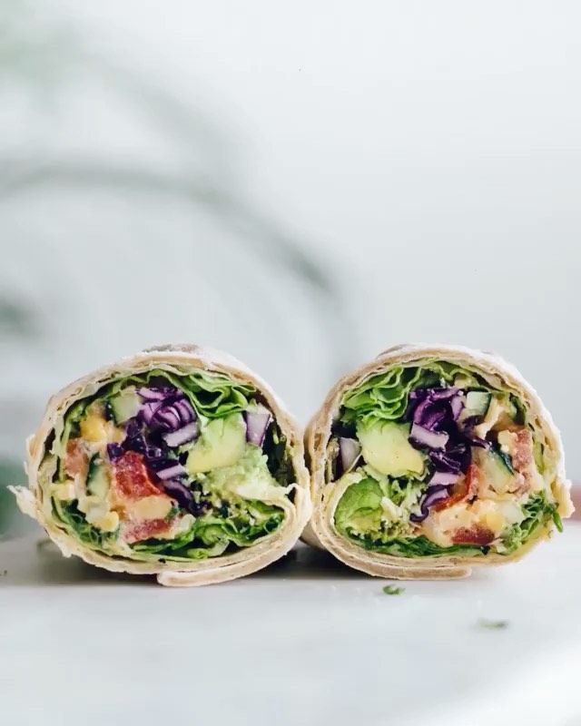Vegan Chickpea Tuna Wraps