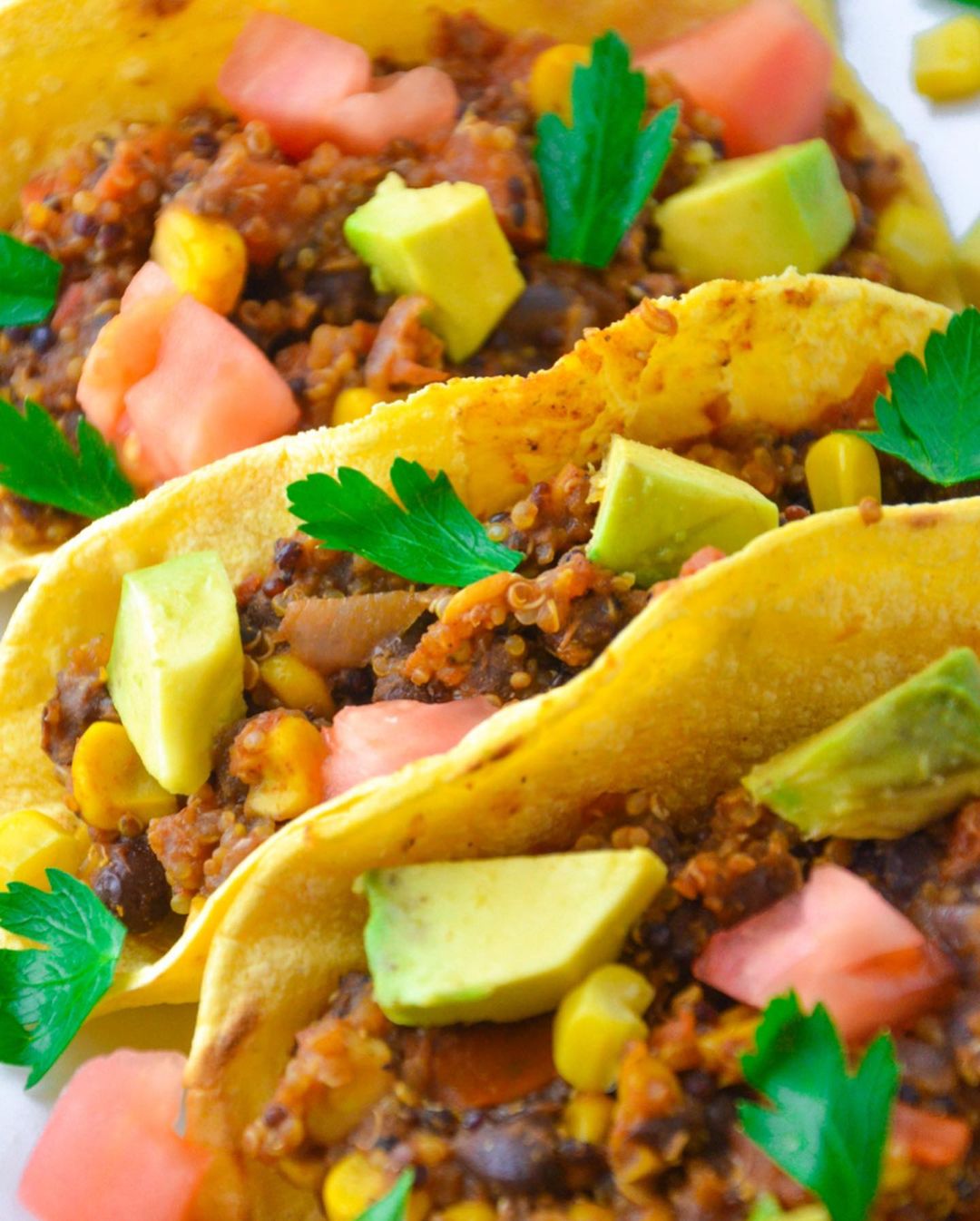 Healthy Quinoa Tacos with Beans and Corn