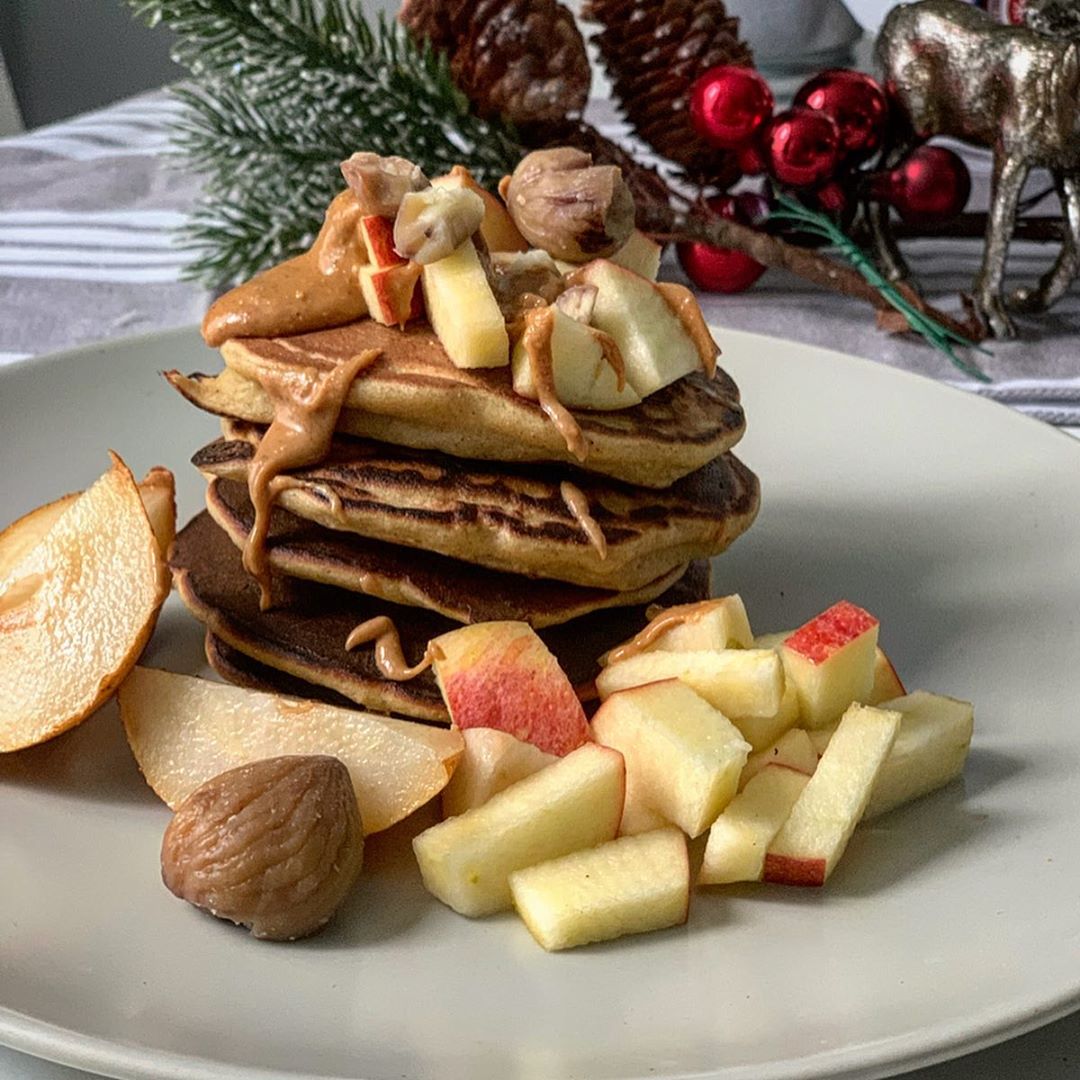 Chickpea and Soy Pancakes with Christmas Twist