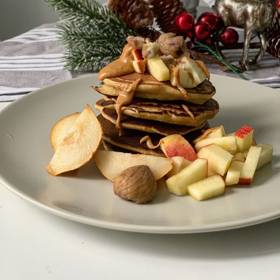 Chickpea and Soy Pancakes with Christmas Twist