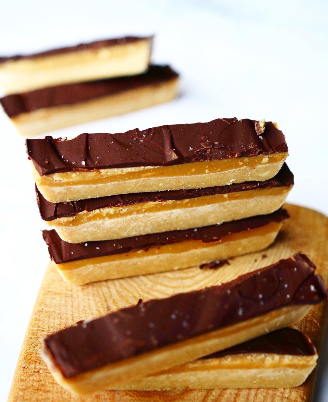 Vegan Peanut Butter Twix Bars Delight
