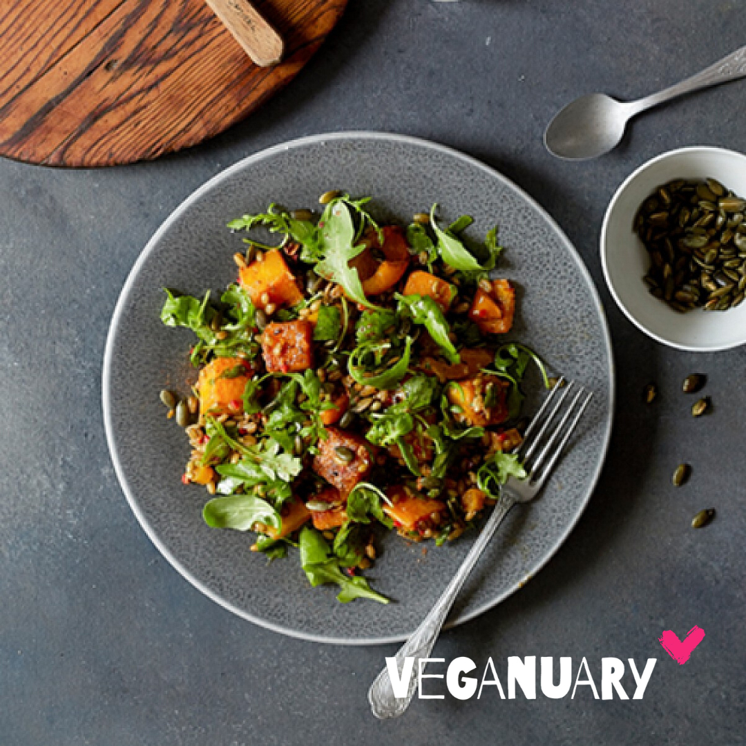 Freekeh Spiced Squash Winter Salad