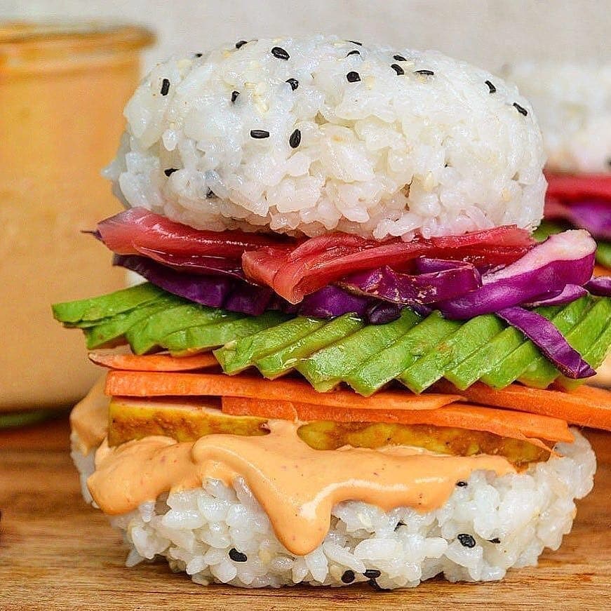 Vegan Sushi Bowl with Chipotle Mayo