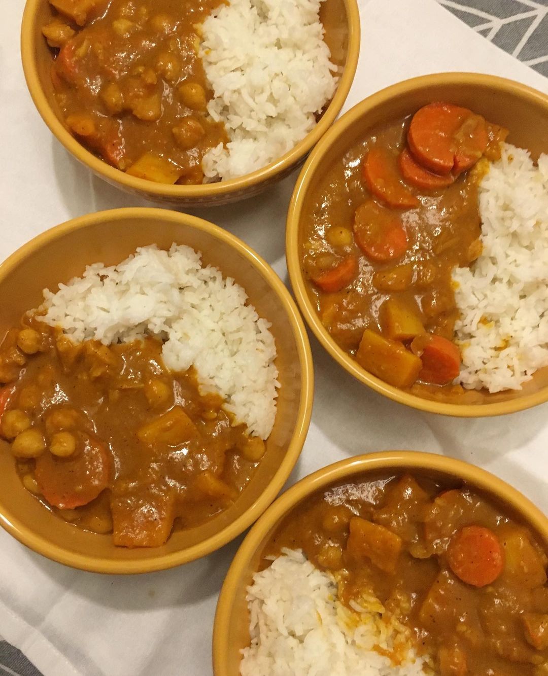 Butternut Squash Carrot Chickpea Curry Dish