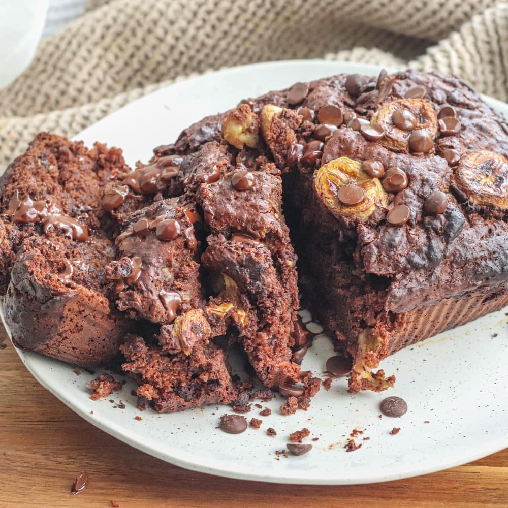 Peanut Butter Chocolate Banana Bread