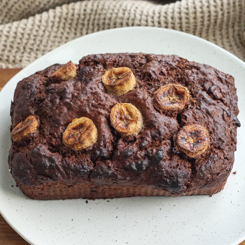 Peanut Butter Chocolate Banana Bread