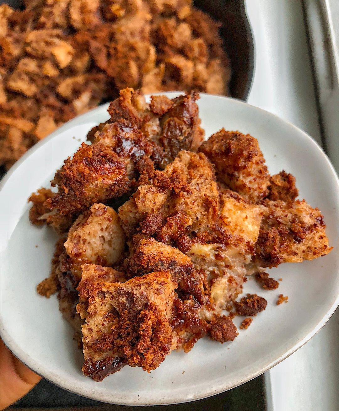 Vegan Cinnamon Sugar French Toast Bake