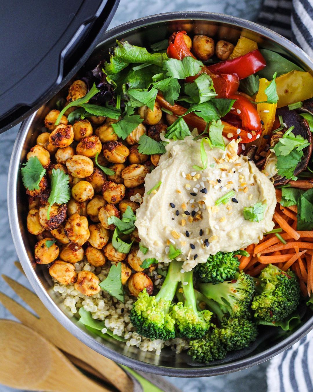 Chili Lime Chickpeas with Fajita Vegetables