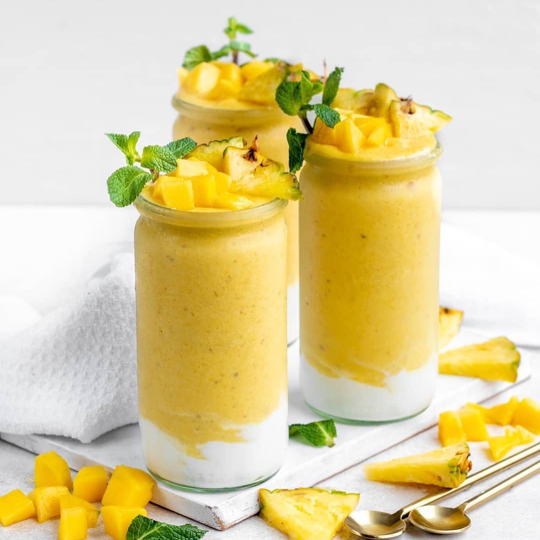Easy Tropical Pineapple Banana Smoothie