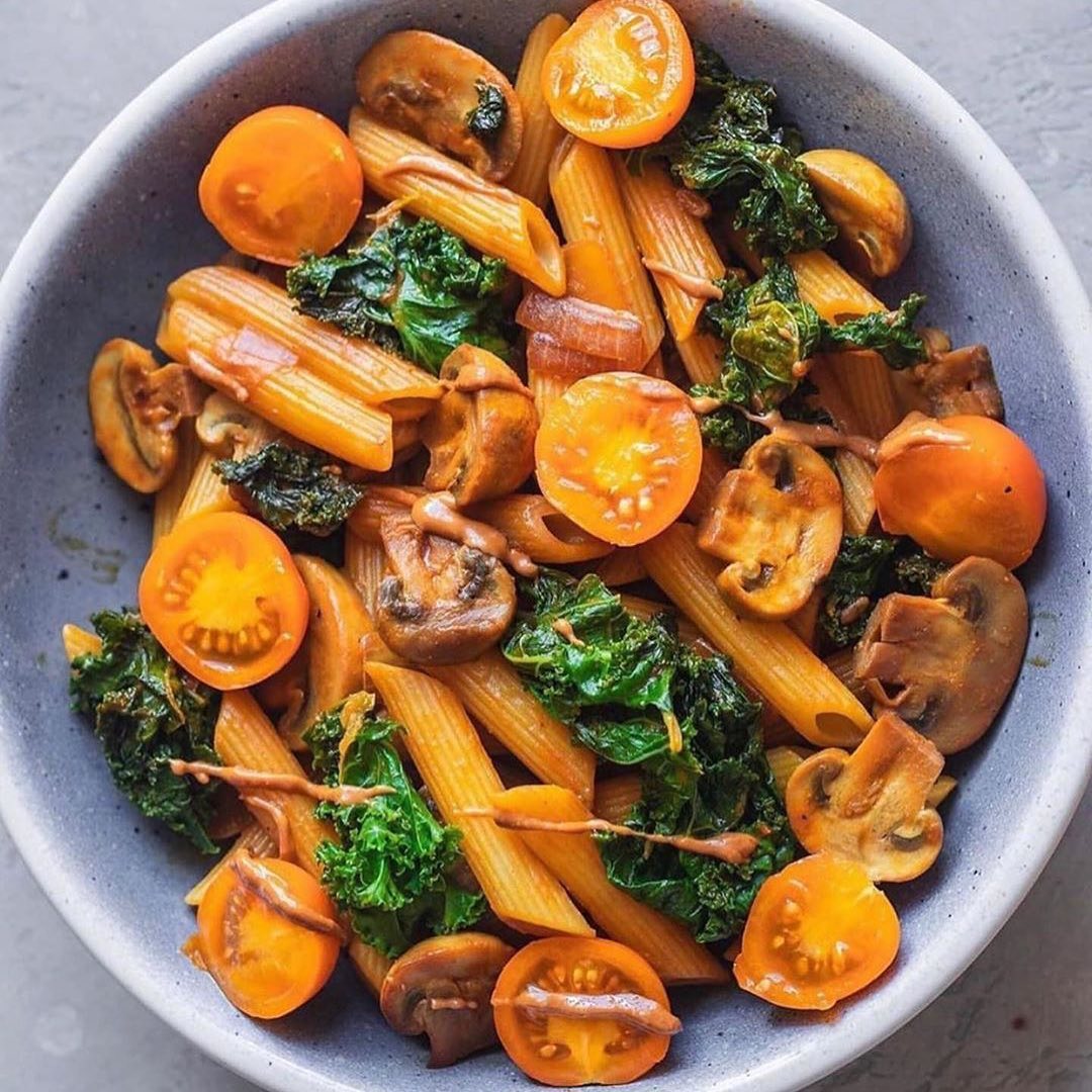 Creamy Tomato Mushroom Pasta