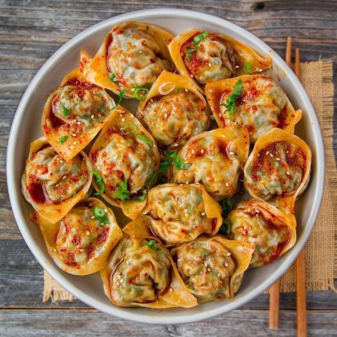 Spicy Vegan Steamed Dumplings
