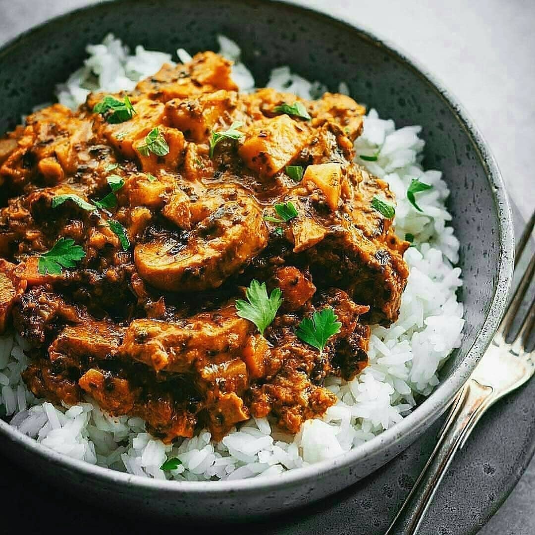 Mushroom and Sweet Potato Curry