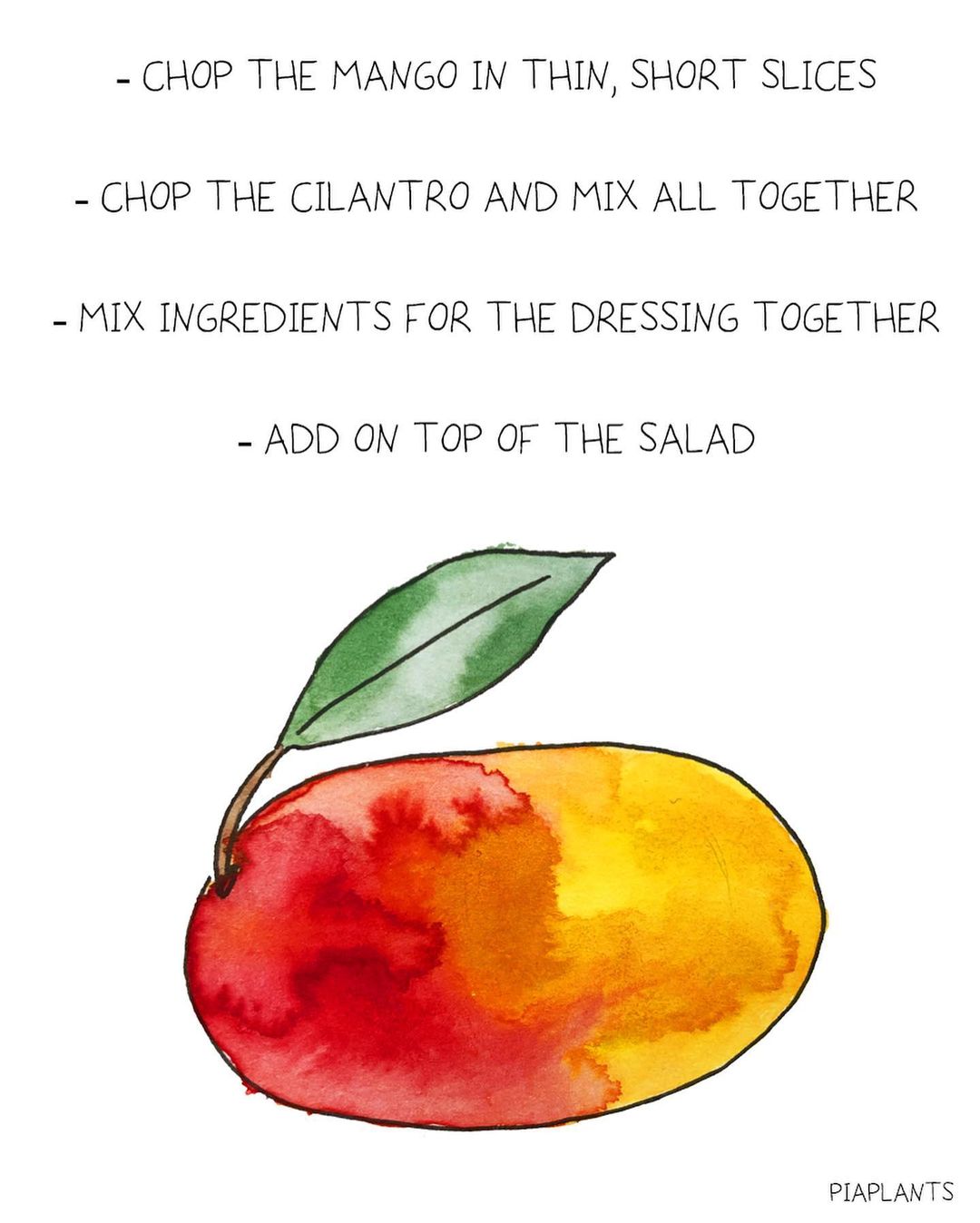 Avocado Mango Brokoli Salad