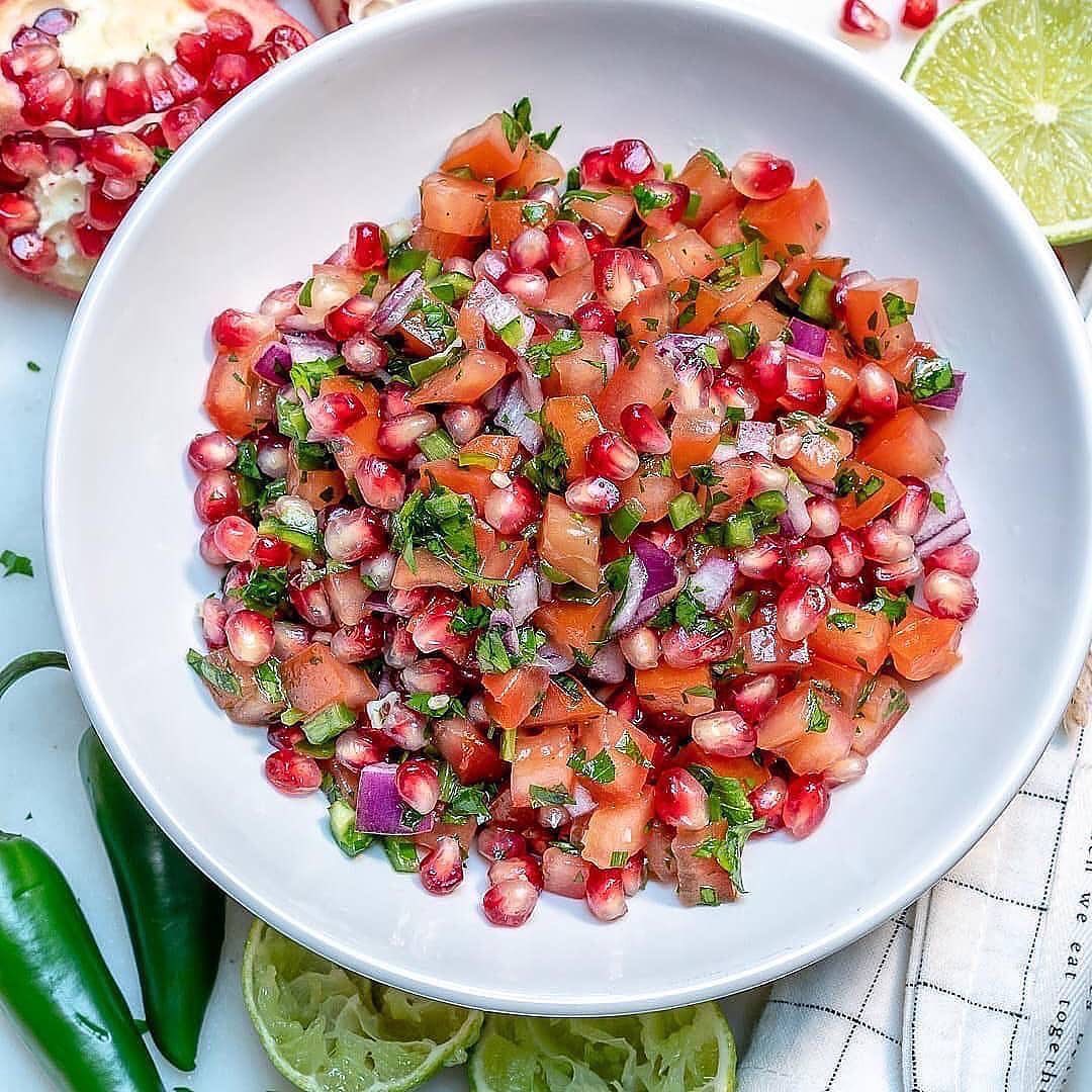Tasty Pomegranate Salsa with Cilantro and Lime