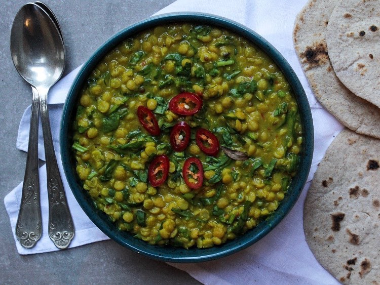 Spinachy Spin on Tadka Dal