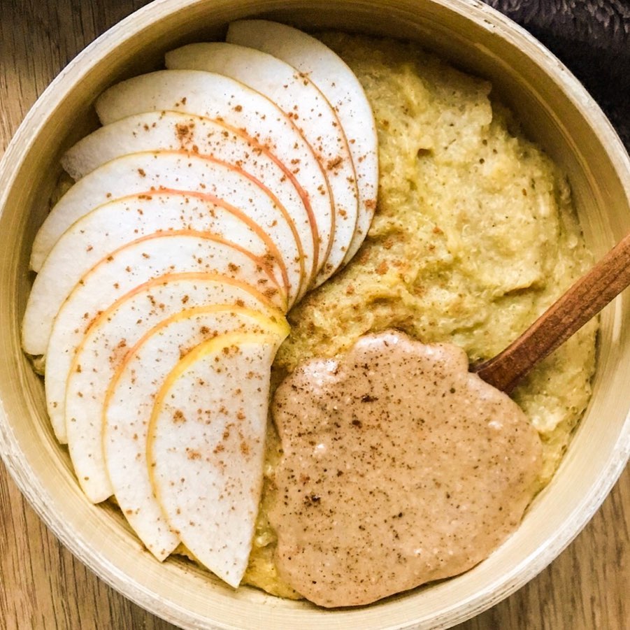 Creamy Quinoa Porridge with Banana and Coconut