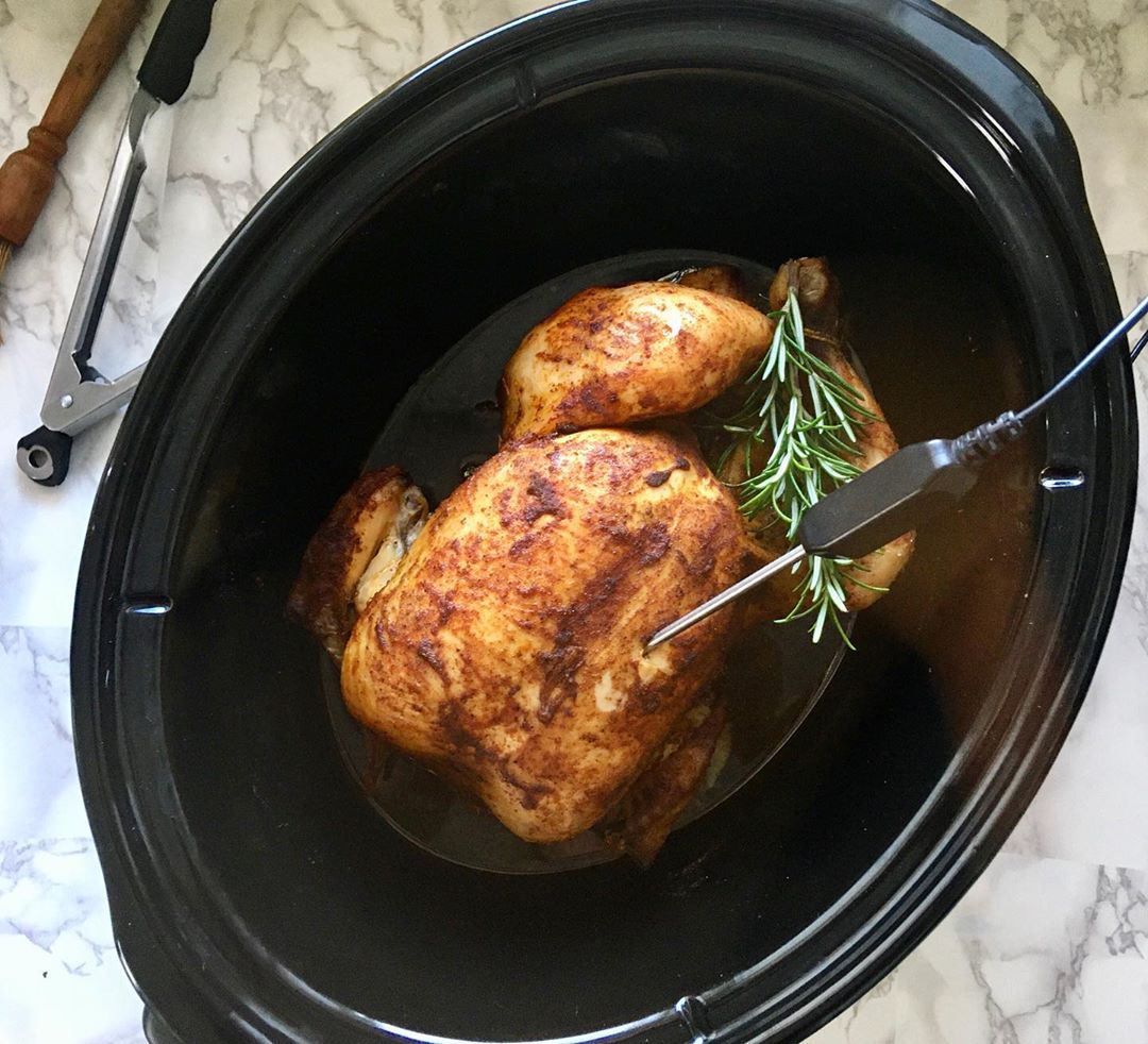 Slow Cooker Rotisserie Chicken