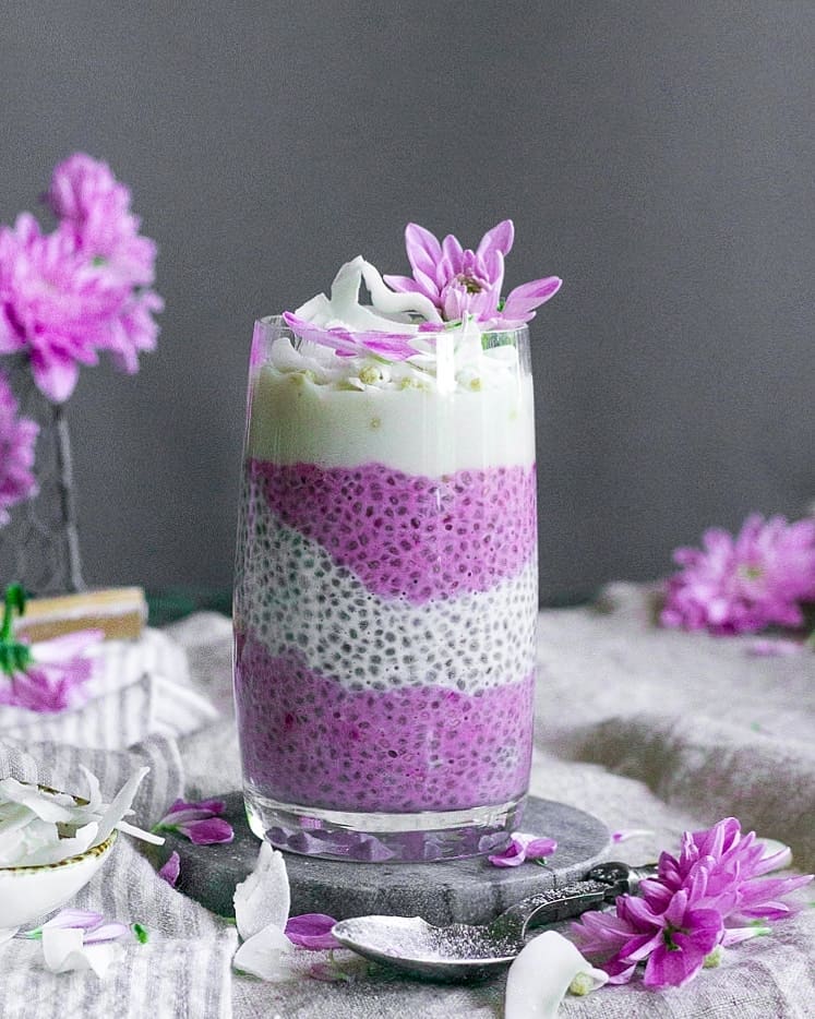 Beetroot Infused Chia Pudding Breakfast