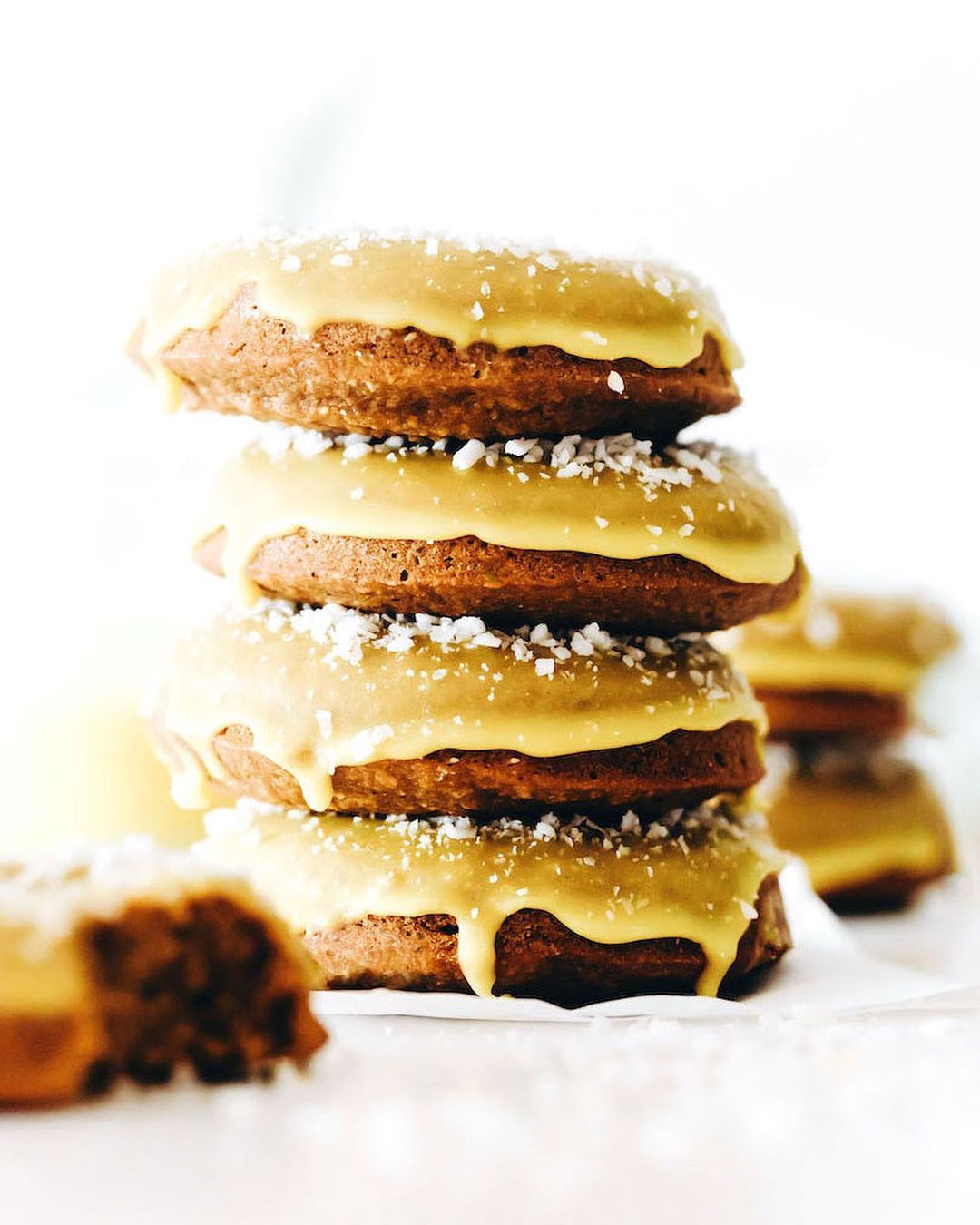 Homemade Baked Golden Milk Donuts