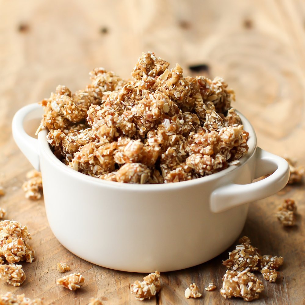 Homemade Rawnola Blend with Nuts and Seeds