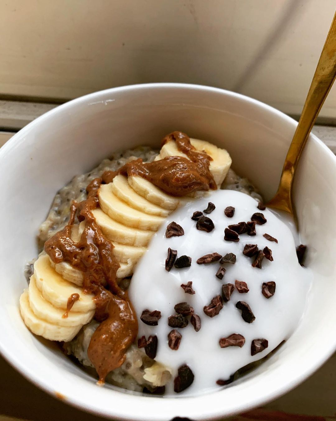 Vegan Coconut Porridge with Banana Toppings