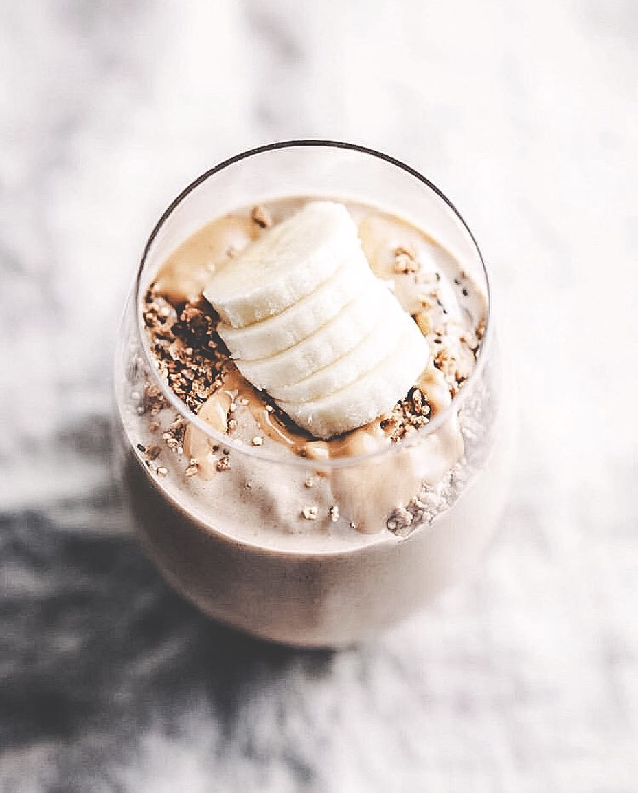 Easy Chocolate Banana Protein Smoothie
