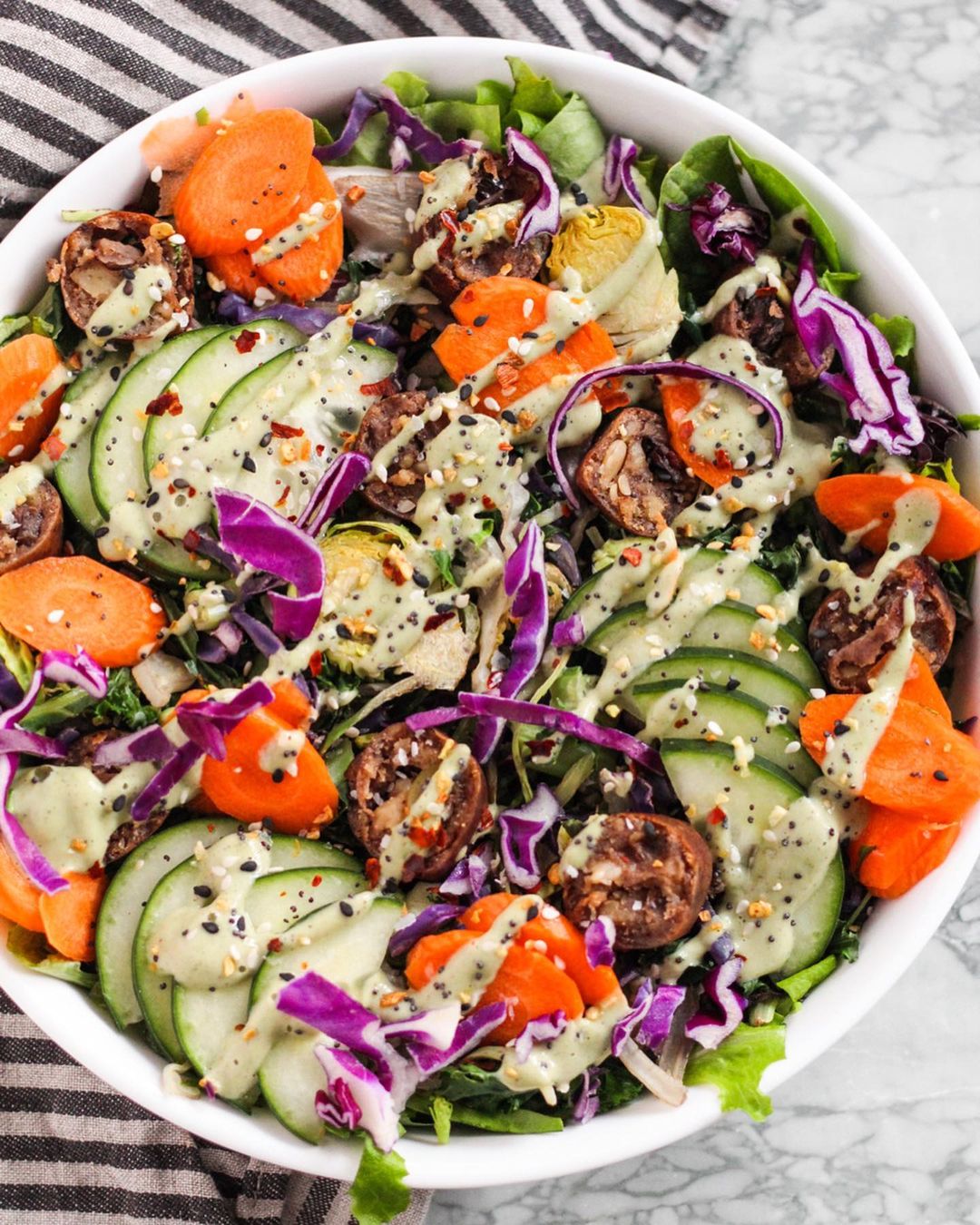 Creamy Lime Basil Dressing