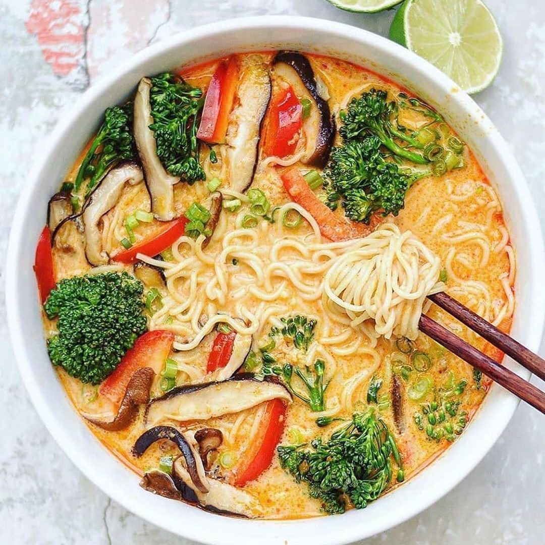 Thai Red Curry Ramen Noodle Bowl