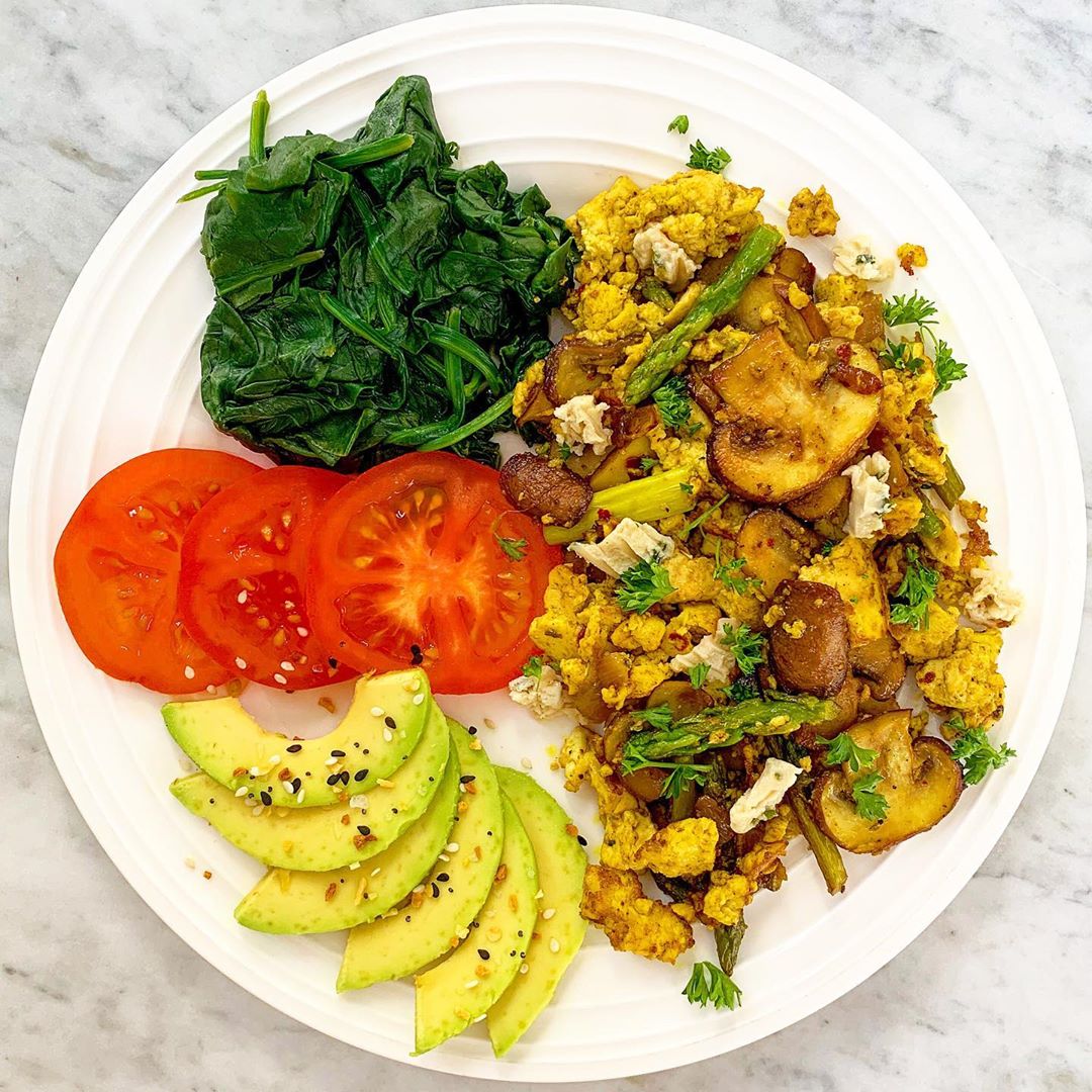 High Protein Low Carb Vegan Tofu Scramble