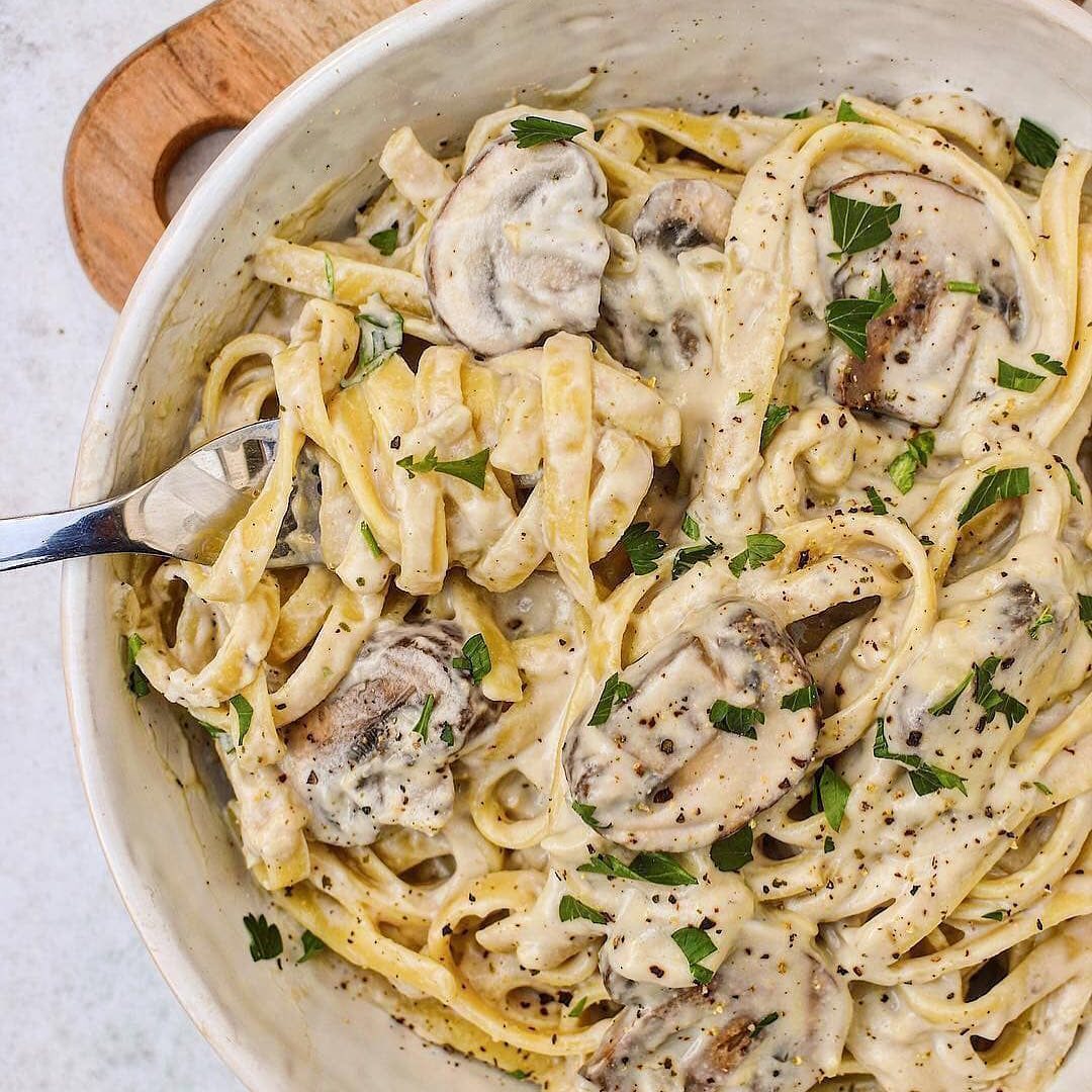 Homemade Vegan Fettuccine Alfredo