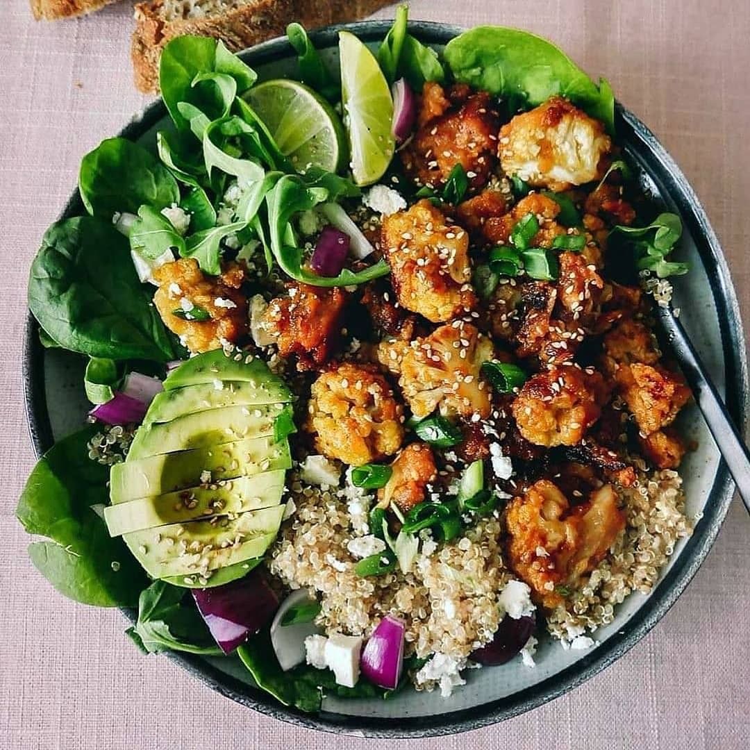 Crispy Cauliflower Salad with Lime Dressing