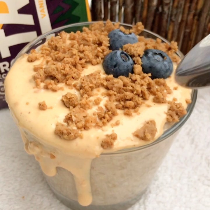 Creamy Vegan Banana Bread Overnight Oats
