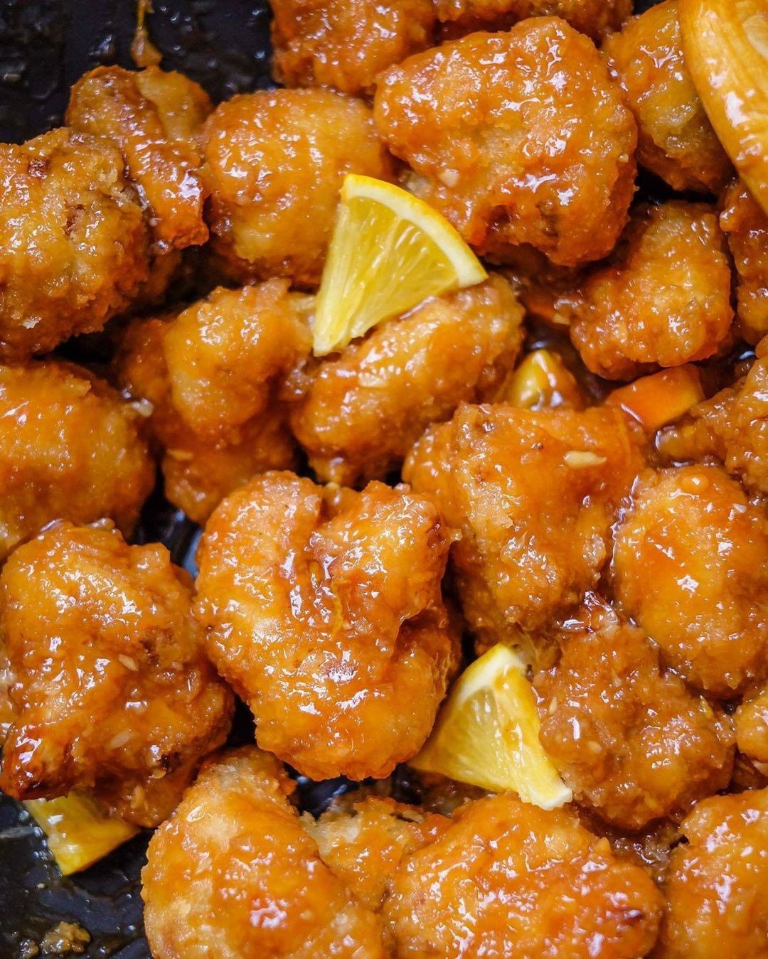 Glazed Orange Cauliflower Chicken