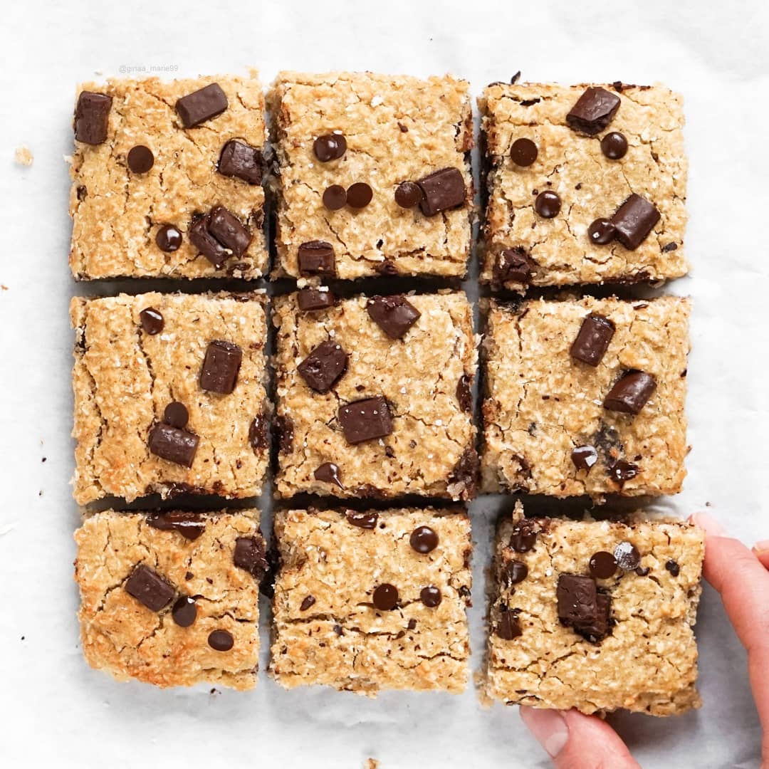 Coconut Chocolate Chip Blondies